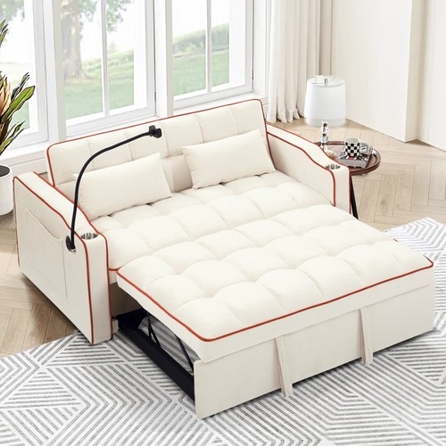 Velvet futon sofa bed - futon,